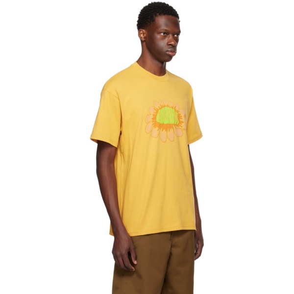칼하트 칼하트 Carhartt Work In Progress Yellow Pixel Flower T-Shirt 241111M213103