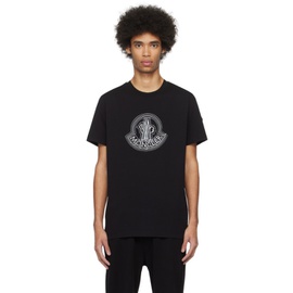 몽클레어 Moncler Black Graphic T-Shirt 241111M213119
