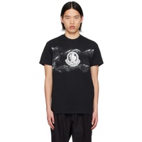 몽클레어 Moncler Black Garment-Washed T-Shirt 241111M213123