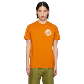 몽클레어 Moncler Orange Garment-Washed T-Shirt 241111M213146