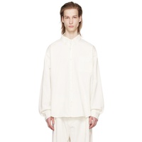 프랭키 샵 The Frankie Shop White Sinclair Denim Shirt 241115M192012