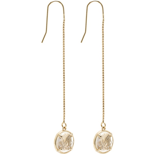  맥스마라 Max Mara Gold Chain Pendant Earrings 241118F022001