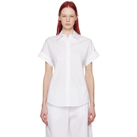 맥스마라 Max Mara White Oriana Shirt 241118F109013