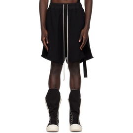 릭 오웬스 다크쉐도우 릭 오웬스 Rick Owens DRKSHDW Black Loose-Fit Shorts 241126M193027