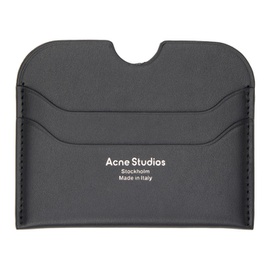아크네 스튜디오 Acne Studios Black Slim Card Holder 241129F037010