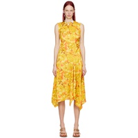 아크네 스튜디오 Acne Studios Yellow Sleeveless Midi Dress 241129F054011