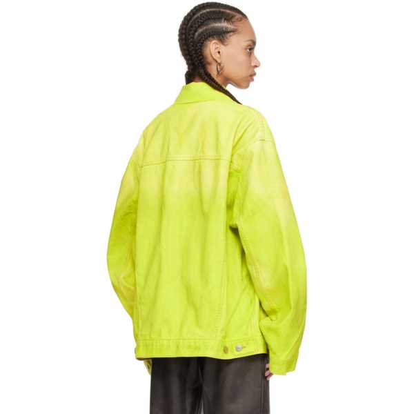 아크네스튜디오 아크네 스튜디오 Acne Studios Yellow Oversized Denim Jacket 241129F060011