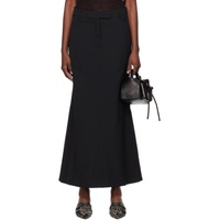 아크네 스튜디오 Acne Studios Black Tailored Maxi Skirt 241129F093008