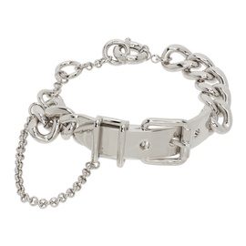 아크네 스튜디오 Acne Studios Silver Buckle Chain Bracelet 241129M142007