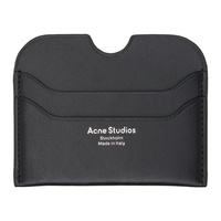 아크네 스튜디오 Acne Studios Black Leather Cardholder 241129M163013