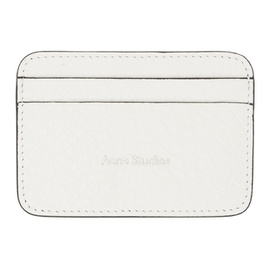 아크네 스튜디오 Acne Studios White Leather Card Holder 241129M164017