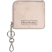 아크네 스튜디오 Acne Studios Pink Zip Leather Wallet 241129M164020