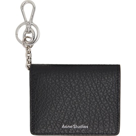 아크네 스튜디오 Acne Studios Black Folded Leather Wallet 241129M164026