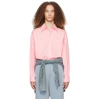 아크네 스튜디오 Acne Studios Pink Button-Up Shirt 241129M192016