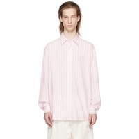 아크네 스튜디오 Acne Studios Pink Stripe Shirt 241129M192034