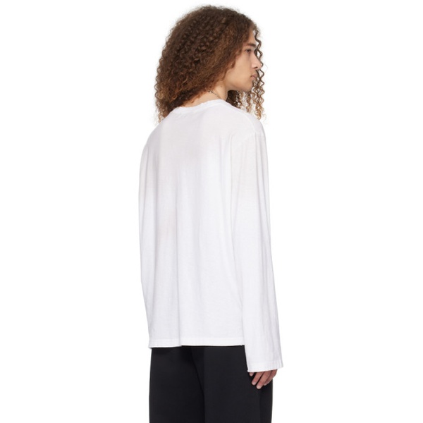 아크네스튜디오 아크네 스튜디오 Acne Studios White Faded Long Sleeve T-Shirt 241129M213038
