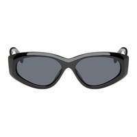 Le Specs Black Under Wraps Sunglasses 241135F005028