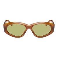 Le Specs Tortoiseshell Under Wraps Sunglasses 241135F005030