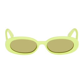 Le Specs Yellow Outta Love Sunglasses 241135F005032