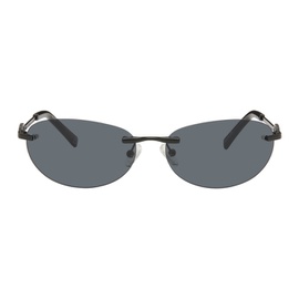 Le Specs Black Slinky Sunglasses 241135F005052