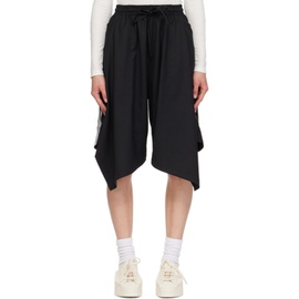 Y-3 Black Refined Woven Shorts 241138F088000