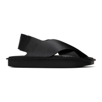 Y-3 Black Sport Style Sandals 241138F124002
