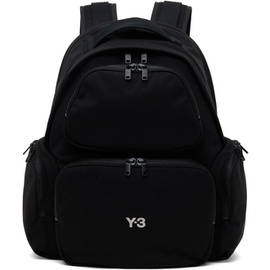 Y-3 Black Canvas Backpack 241138M166004