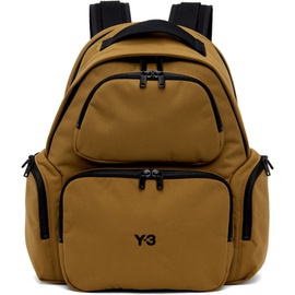 Y-3 Tan Canvas Backpack 241138M166005