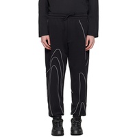 Y-3 Black Piped Track Pants 241138M190009