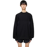Y-3 Black Paneled Sweatshirt 241138M204002