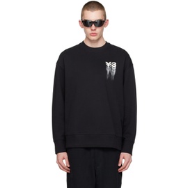 Y-3 Black Graphic Sweatshirt 241138M204005