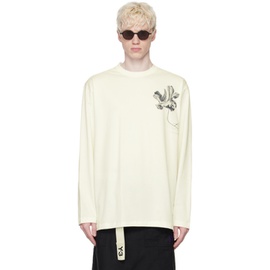 Y-3 오프화이트 Off-White Graphic Long Sleeve T-Shirt 241138M213016