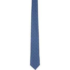 ZEGNA Blue Silk Tie 241142M158001