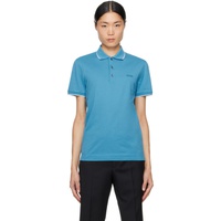 ZEGNA Blue Embroidered Polo 241142M212010