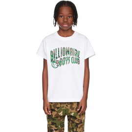 빌리어네어보이즈클럽 Billionaire Boys Club Kids White Camo Arch T-Shirt 241143M703001