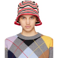 가니 GANNI Multicolor Embroidered Bucket Hat 241144F015011