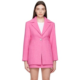 가니 GANNI Pink Suiting Blazer 241144F057020