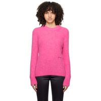 가니 GANNI Pink Brushed Sweater 241144F096003