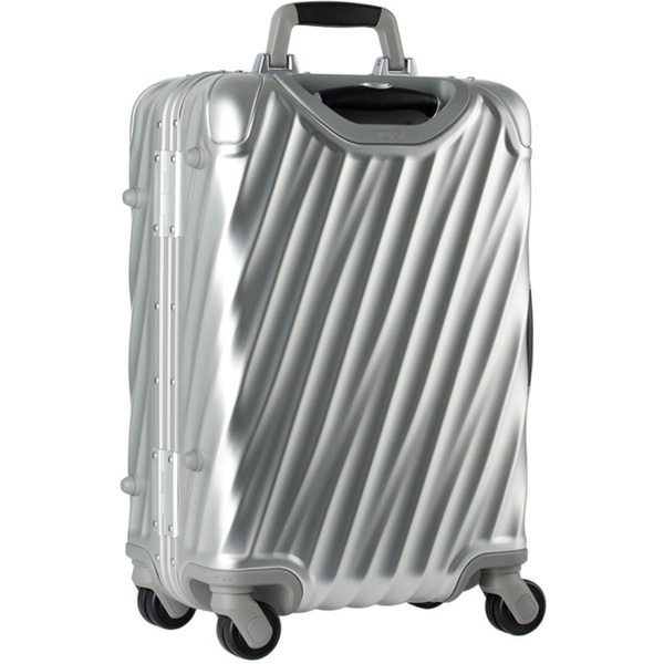 투미 Tumi Silver 19 Degree Aluminium International Carry-On Case 241147M173000
