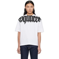 디스퀘어드2 Dsquared2 White Gothic Cool Fit T-Shirt 241148M213002