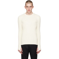 핼무트랭 Helmut Lang 오프화이트 Off-White Cutout Sweater 241154M201004