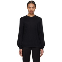핼무트랭 Helmut Lang Black Curved Sleeve Sweater 241154M201005