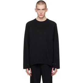 핼무트랭 Helmut Lang Black Raglan Sleeve Sweatshirt 241154M204003