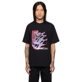 핼무트랭 Helmut Lang Black Space T-Shirt 241154M213005
