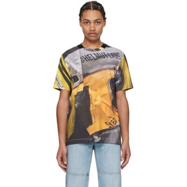 핼무트랭 Helmut Lang Yellow Printed T-Shirt 241154M213016
