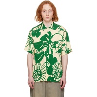YMC 오프화이트 Off-White & Green Mitchum Shirt 241161M192020