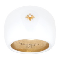 메종마르지엘라 Maison Margiela White Signet Ring 241168F024011