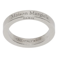 메종마르지엘라 Maison Margiela Silver Logo Ring 241168F024014