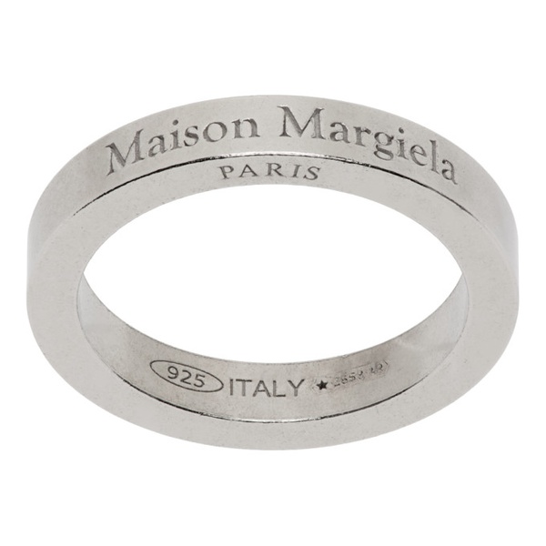 메종마르지엘라 메종마르지엘라 Maison Margiela Silver Logo Ring 241168F024014