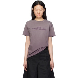 메종마르지엘라 Maison Margiela Purple Reverse T-Shirt 241168F110001